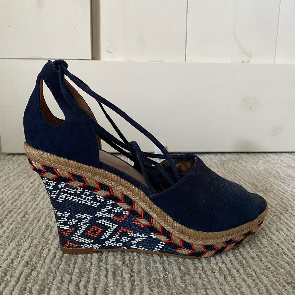 CAbi Lace Up Wedges